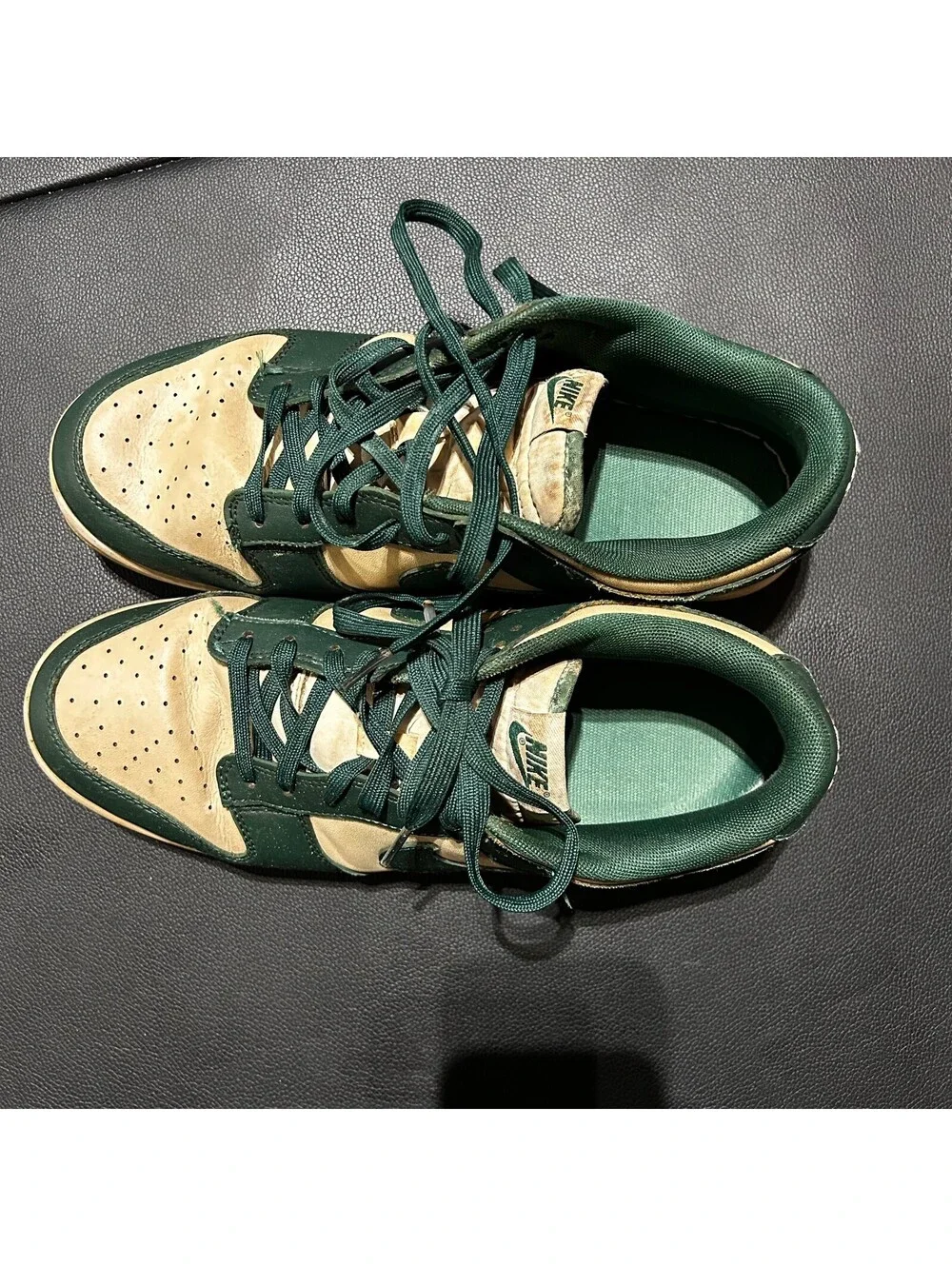 Nike Dunk Low Michigan State Green Cream Men's Size 11